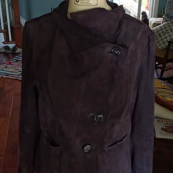 ANNE KLEIN LEATHER JACKET - Picture 3 of 11